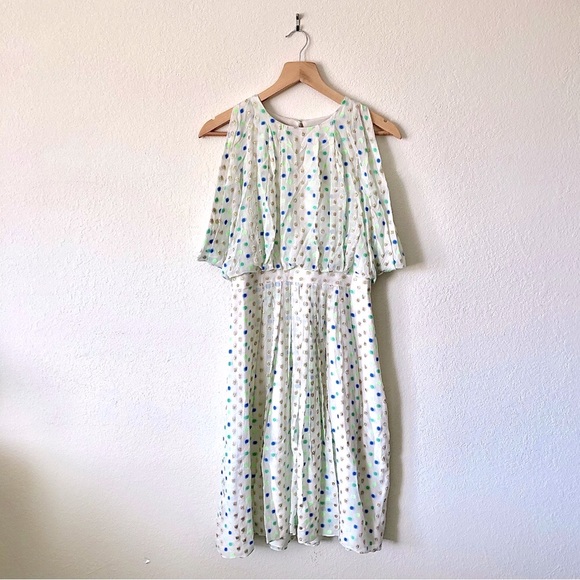 *NWT* J.CREW Wonder Dot Chiffon Midi Dress – Women's S/4 - Picture 2 of 10